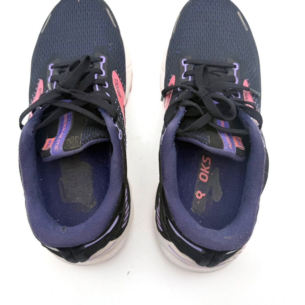 Brooks Adrenaline‎ GTS 22 Running Shoes Womens 9 Navy Purple Pink Athletic Snkr - Picture 7 of 13